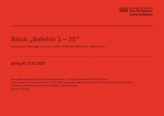 Block Befehle 1-25 Vordrucke nach FV-NE Anlage 10