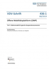 VDV-Schrift 436-1 Offene Mobilitätsplattform (OMP) eBook