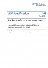 VDV Specification 463 Interface to the charging management- depot management & ITCS [PDF]