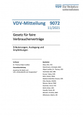 VDV-Mitteilung 9072: Gesetz für faire Verbraucherverträge [Print]