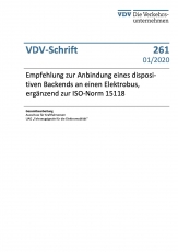 VDV-Schrift 261 Empfehlung zur Anbindung eines dispositiven Backends an einen Elektrobus [Print]