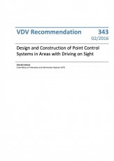 VDV-Schrift 343 Design a. Construction of Point Control Systems in Areas with Driving .... [Print]