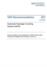 VDV-Schrift 457 Automatic Passsenger Couting Systems (APCS)  [Print]