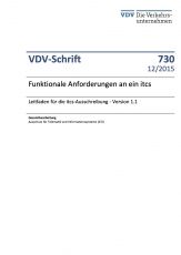 VDV-Schrift 730 Funktionale Anforderungen an icts - Leitfaden für die icts - Ausschreibung [PDF Datei]