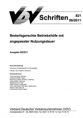 VDV-Schrift 821 Bedarfsgerechte Betriebshöfe mit angepasster Nutzungsdauer [Print]