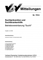 VDV-Mitteilung 7014 Suchtprävention und Suchtkrankenhilfe: Betriebsvereinbarung Sucht [Print]