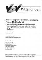 VDV-Mitteilung 5000 Verordnung über elektromagnetische Felder (26. BlmSchV) [Print]
