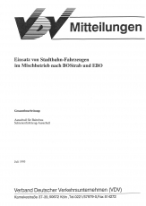VDV-Mitteilung 6000 Einsatz von Stadtbahn - Fahrzeugen im Mischbetrieb nach BOStrab ... [Print]