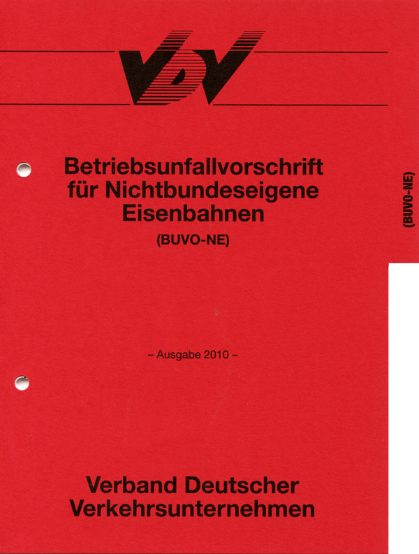 BUVO - Betriebsunfallvorschrift NE - vereinfachte Betriebsunfallvorschrift [Print]