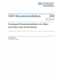 VDV-Schrift 230 Framework Recommendation on Urban Low-floor Line-service Buses [PDF Datei]