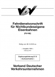 Ergänzungslieferung FV-NE B19 zur Fahrdienstvorschrift für nichtbundeseigene Eisenbahnen [Print]