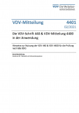 VDV-Mitteilung 4401:	Die VDV-Schrift 440 & VDV-Mitteilung 4400 in der Anwendung – Hinweise zur Nutzung der VDV 440 & VDV 4400 [Print]