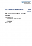 VDV-Recommendation 452 VDV Standard Interface Route Network / Timetable [PDF]