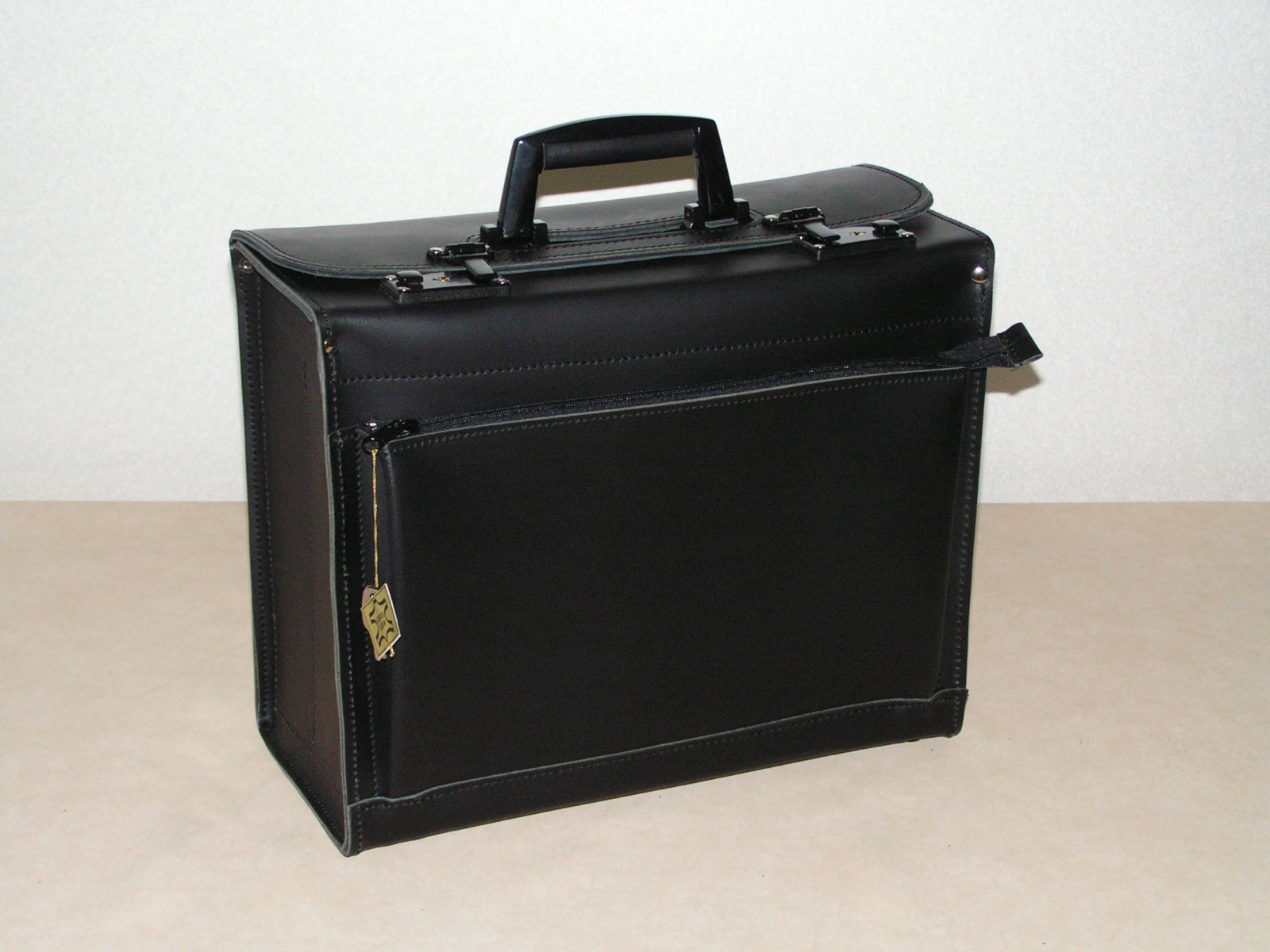 Fahrertasche/Pilotenkoffer Nr. 801 Rindleder schwarz