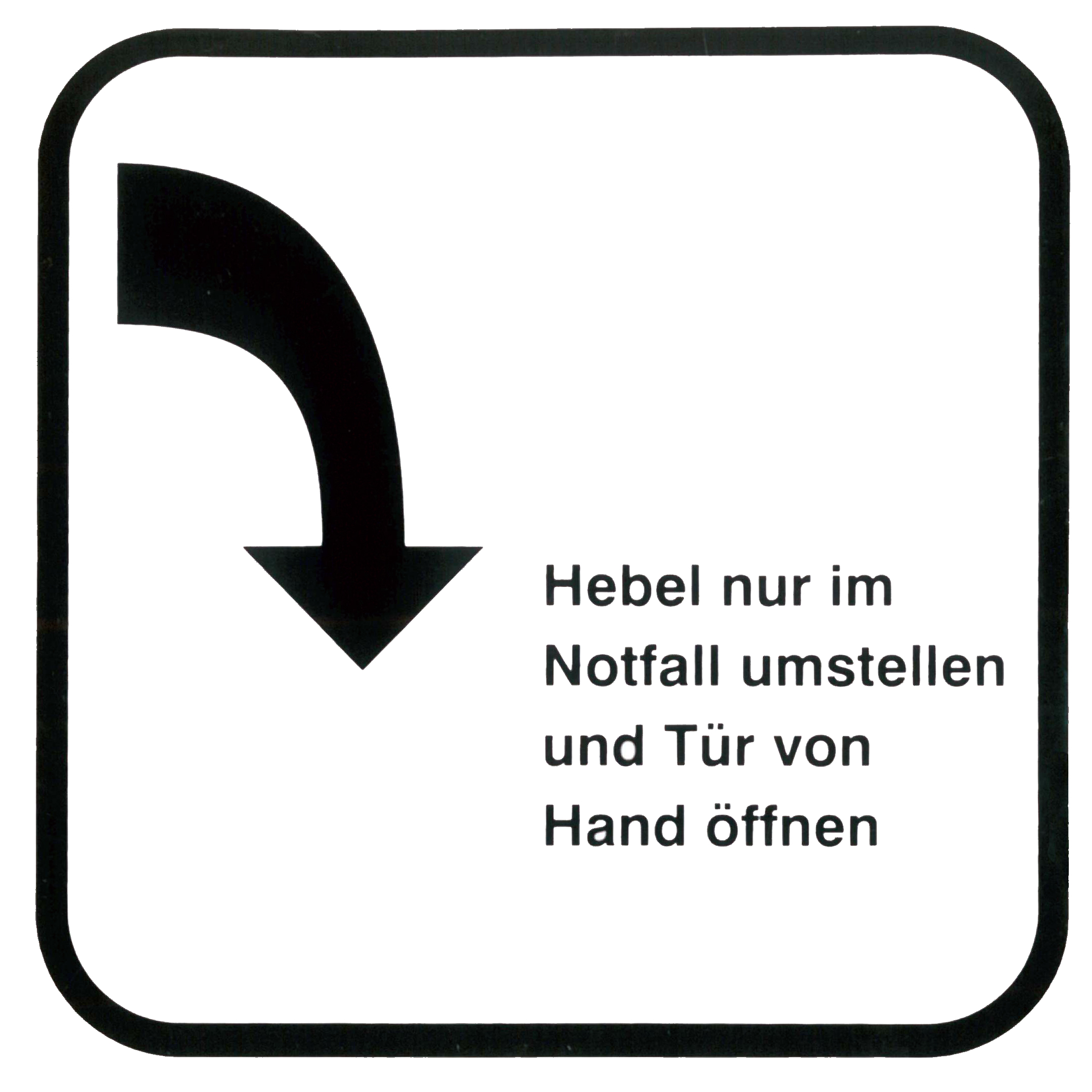 Piktogramm V20331: Handbetätigung