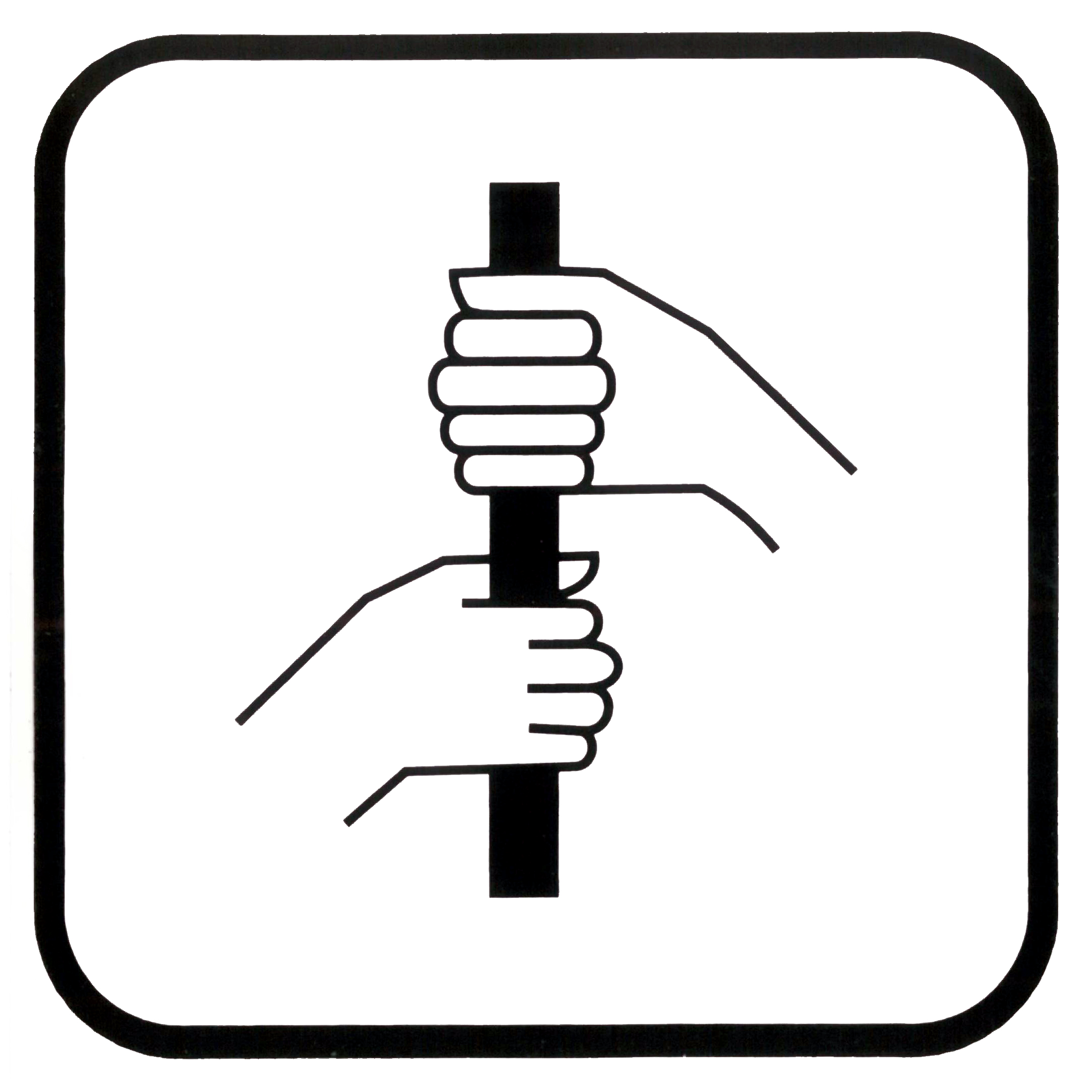 Piktogramm V20390: Festhalten