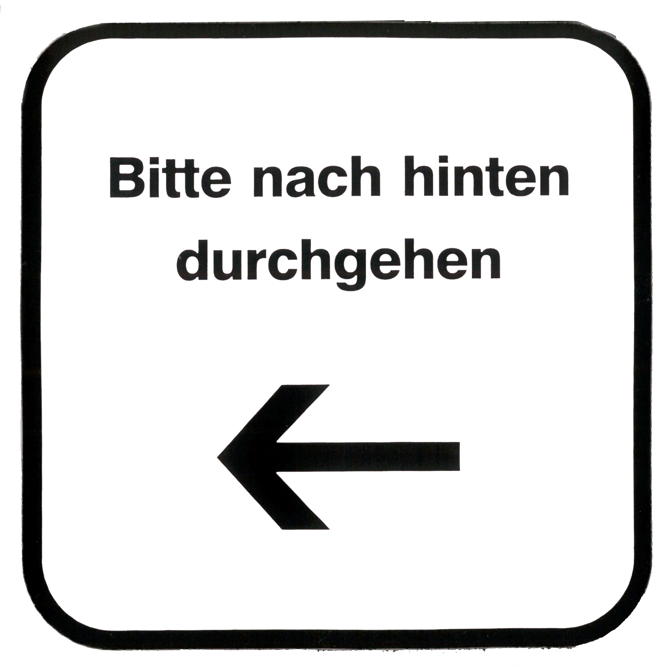 Piktogramm V20420: Bitte nach hinten durchgehen