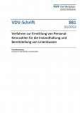 VDV-Schrift 881 Verfahren zur Ermittlung von Personal-Kennzahlen f. Instandhaltung ...[Print]