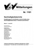 VDV-Mitteilung 1101 Nachhaltigkeitsberichte - Empfehlungen für die Struktur und die Inhalte [Print]