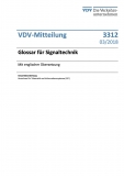 VDV-Mitteilung 3312N Glossar für Signaltechnik (mit engl. Übersetzung) [Print]
