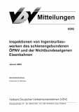 VDV-Mitteilung 6002 Inspektionen von Ingenieurbauwerken des schienengebundenen [Print]