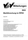 VDV-Mitteilung  9022 Marktforschung im ÖPNV [PDF Datei]