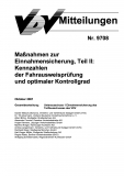 VDV-Mitteilung 9708 Maßnahmen zur Einnahmesicherung Teil 2 [Print]