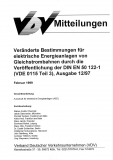VDV-Mitteilung 5001 Veränderte Bestimmungen für elektrische Energieanlagen von ... [Print]