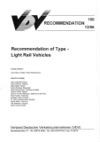 VDV-Schrift 150 Recommendation of Type Light Rail Vehicles [PDF Datei]